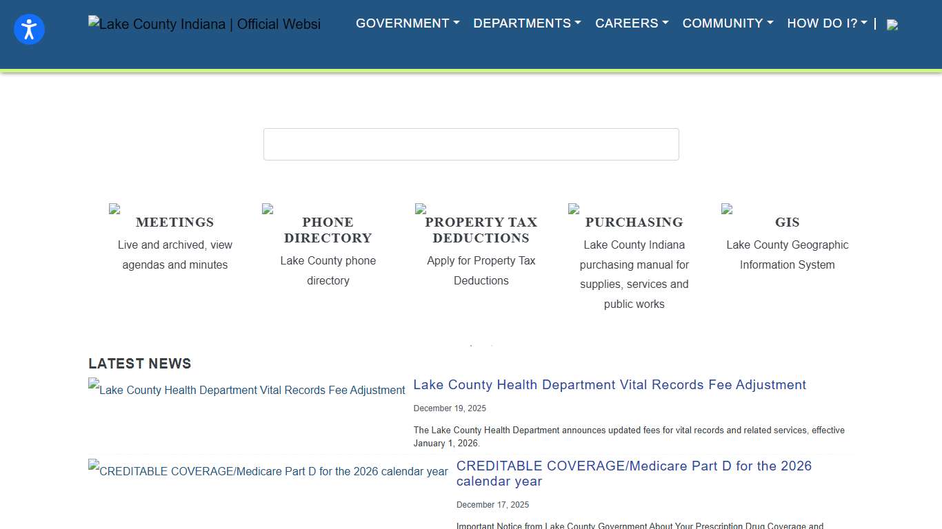 .: Official Website of the Lake County Indiana :.